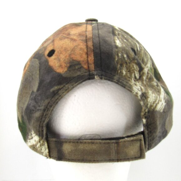 Farnsworth Insurance Inc Patch Embroidered Logo Men's Camo Strap Back Cap Hat - Picture 6 of 8